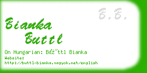 bianka buttl business card